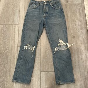 Women's AGOLDE Riley Distressed Boyfriend Jeans